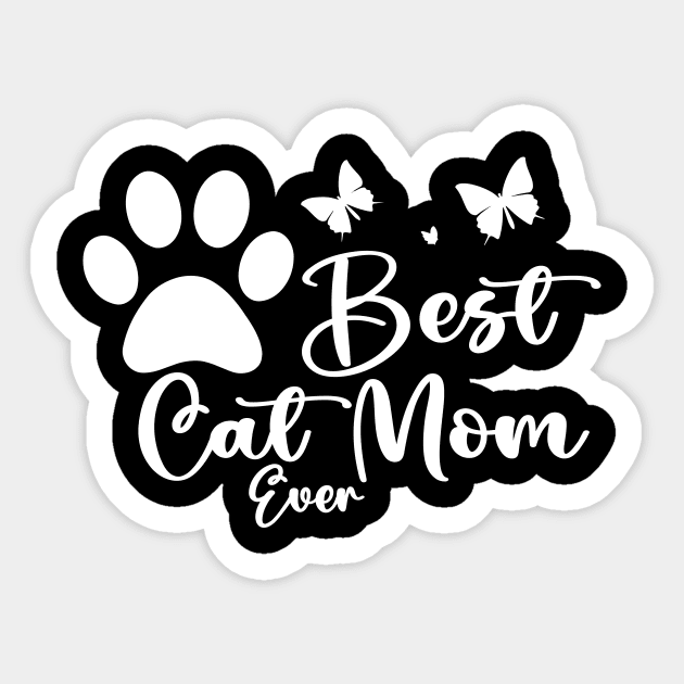 Best Cat Mom Ever Sticker by NICHE&NICHE